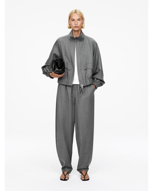 ARKET Gray Jacke Aus Wollmischung