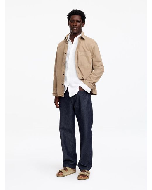 ARKET White Regular Linen Shirt for men