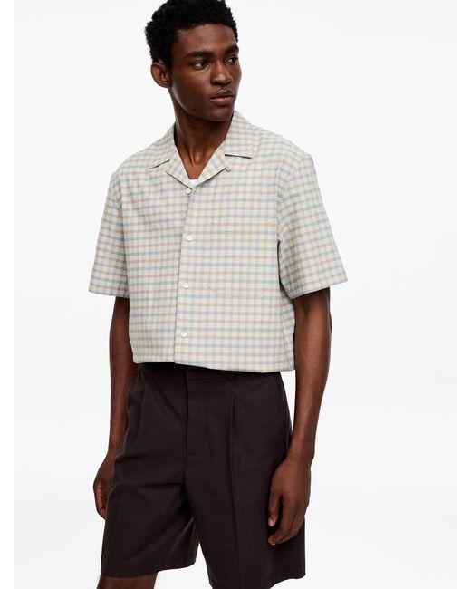 ARKET White Seersucker Resort Shirt for men
