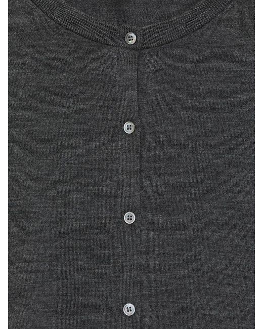 ARKET Gray Merino Wool Cardigan