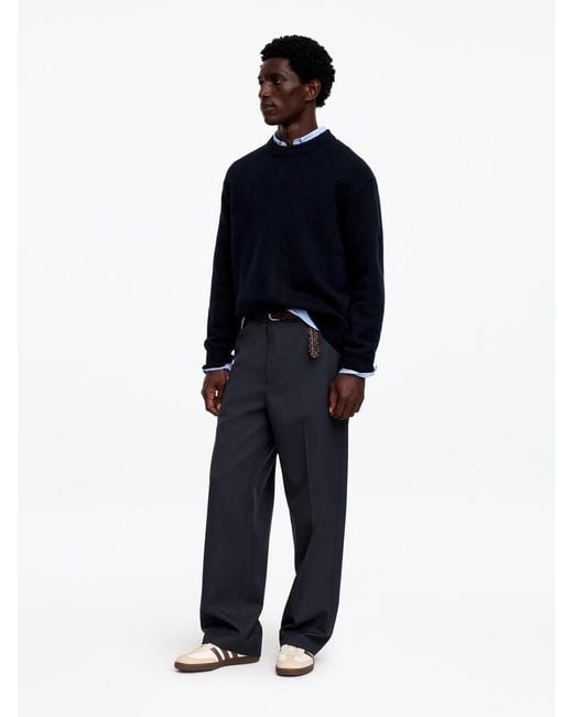 ARKET Blue Heavy Knit Wool Jumper for men