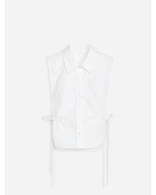 ARKET White Cotton Bib Shirt