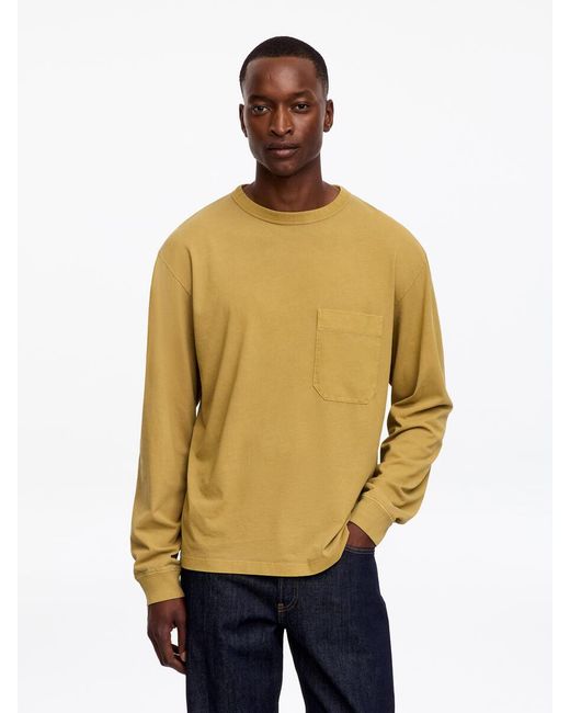 ARKET Natural Relaxed Long-Sleeve T-Shirt for men