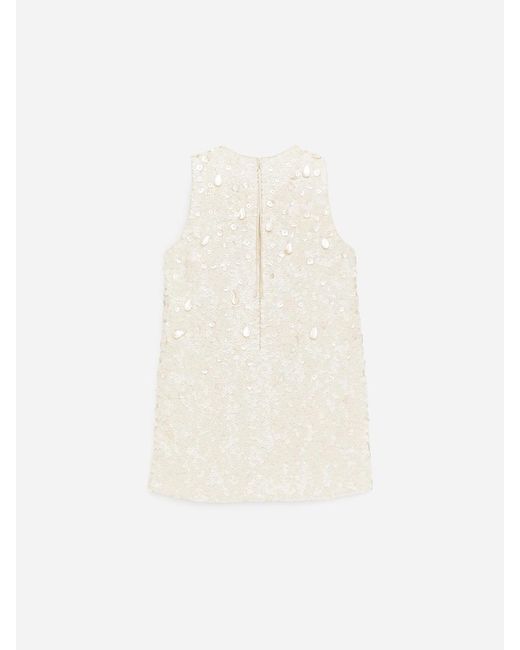 ARKET White Sequin Mini Dress