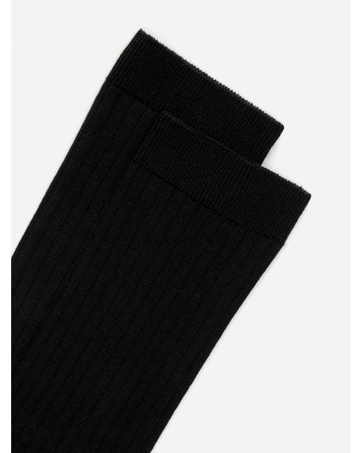 ARKET Black Knee-High Wool Socks