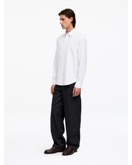 ARKET White Cotton-Tencel Shirt for men