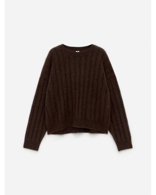 ARKET Black Mohair Wool-Blend Jumper