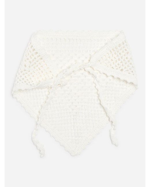 ARKET Natural Crochet Headscarf
