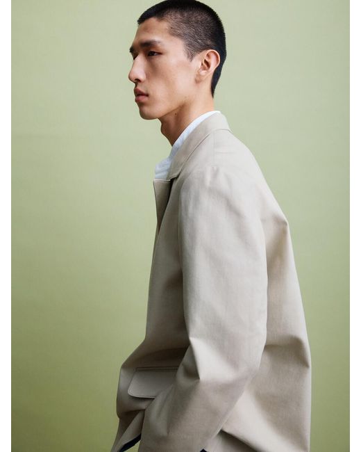 ARKET White Band-Collar Poplin Shirt for men