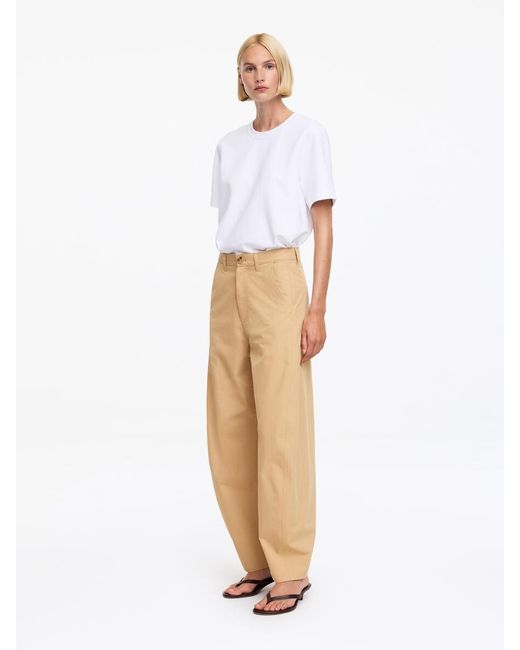 ARKET White Barrel-Leg Trousers