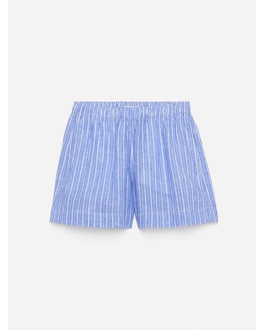 ARKET Blue Linen Shorts