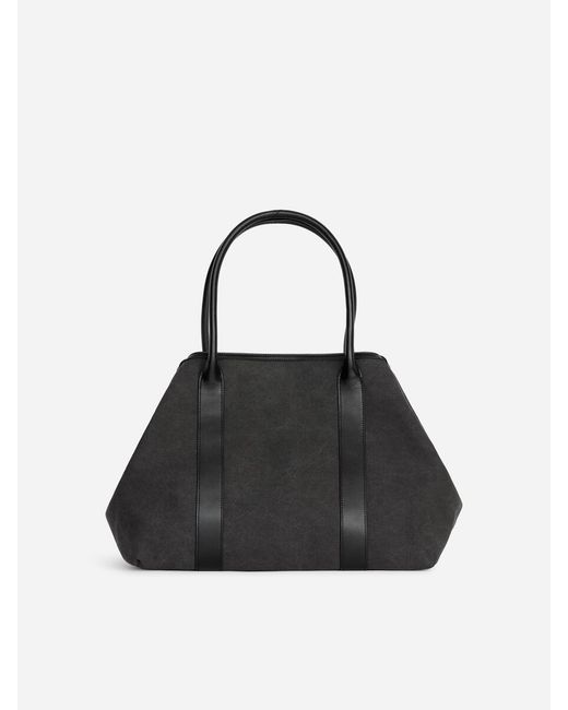 ARKET Black Canvas Tote Bag