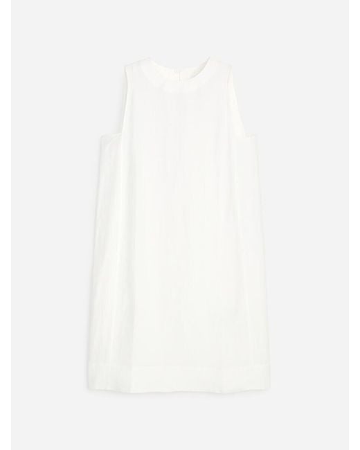 ARKET White Straight-Cut Mini Dress