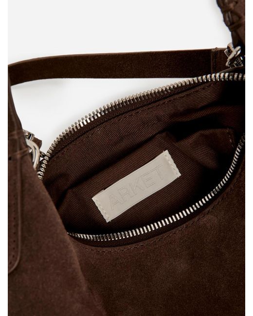 ARKET Brown Small Split Suede Bag