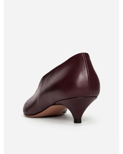 ARKET Purple Leather Pumps