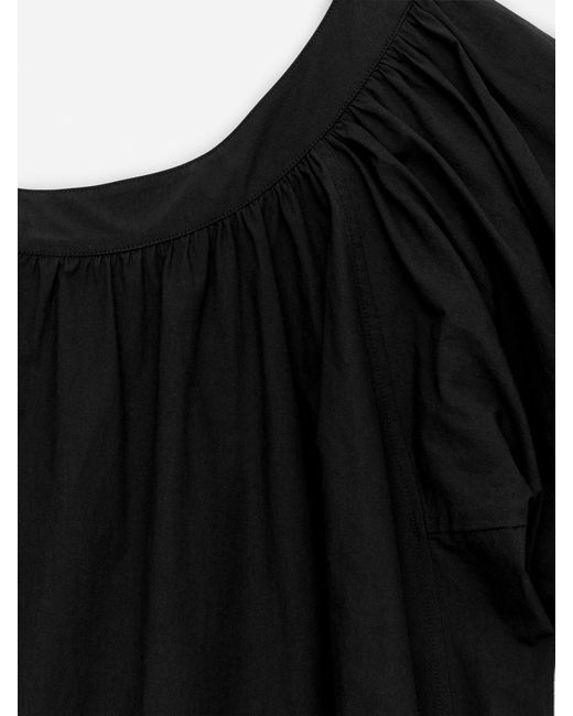 ARKET Black Ballon-Sleeve Dress