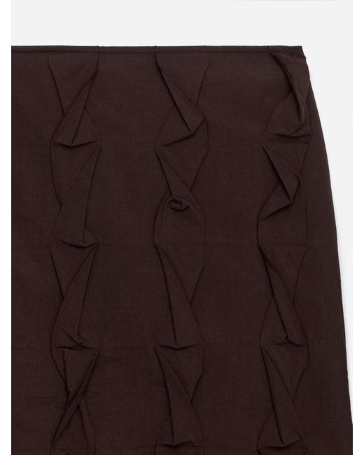 ARKET White Frill Skirt