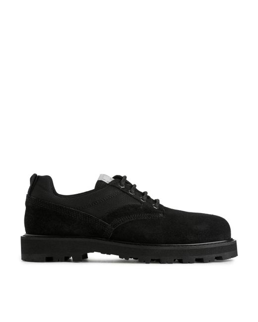 ARKET Black Suede-vibram® Derby Shoes for men