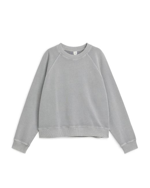 ARKET Gray Soft French Terry Sweatshirt