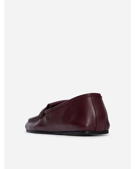 ARKET Blue Fringe Leather Loafers