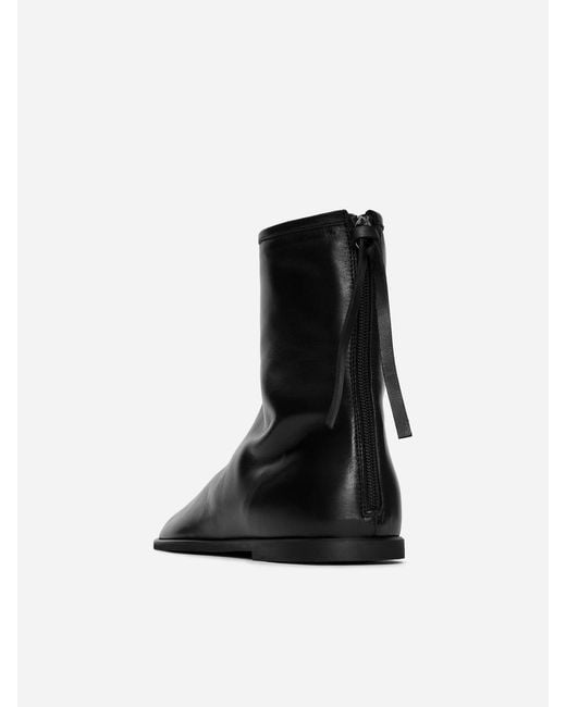 ARKET White Leather Sock Boots
