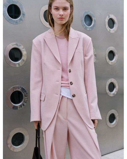 ARKET Pink Single-Breasted Blazer