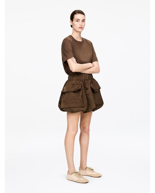ARKET Natural Mini Bubble Skirt
