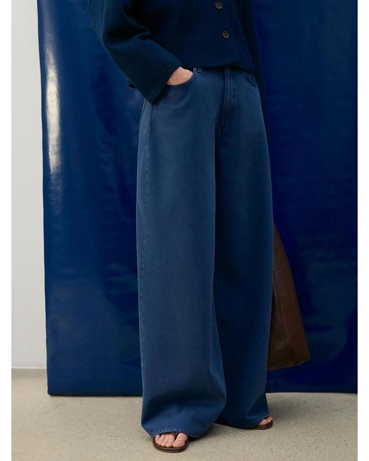 ARKET Blue Knitted Cotton Jacket