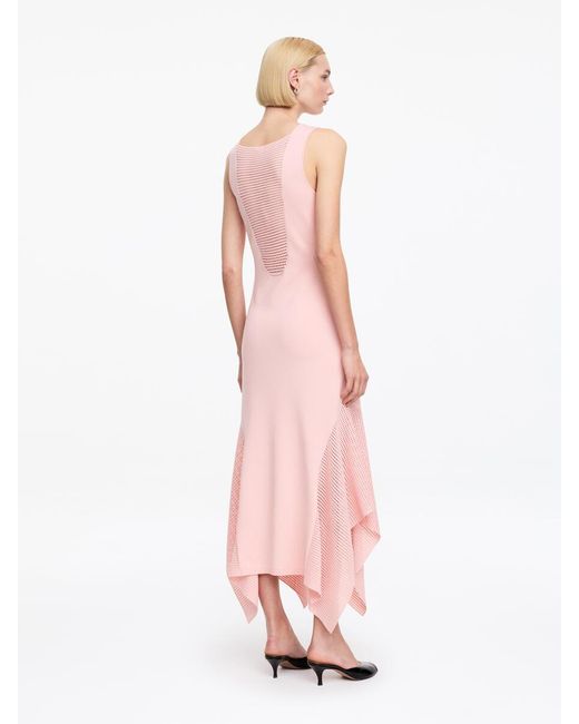 ARKET Pink Draped Knit Dress