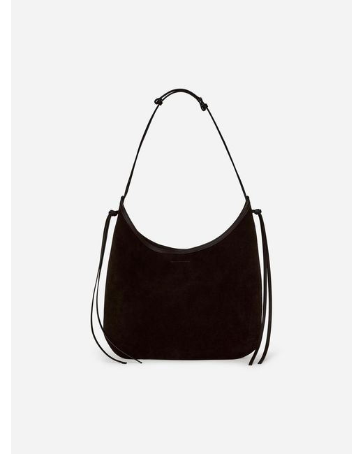 ARKET Black Split Suede Shoulder Bag