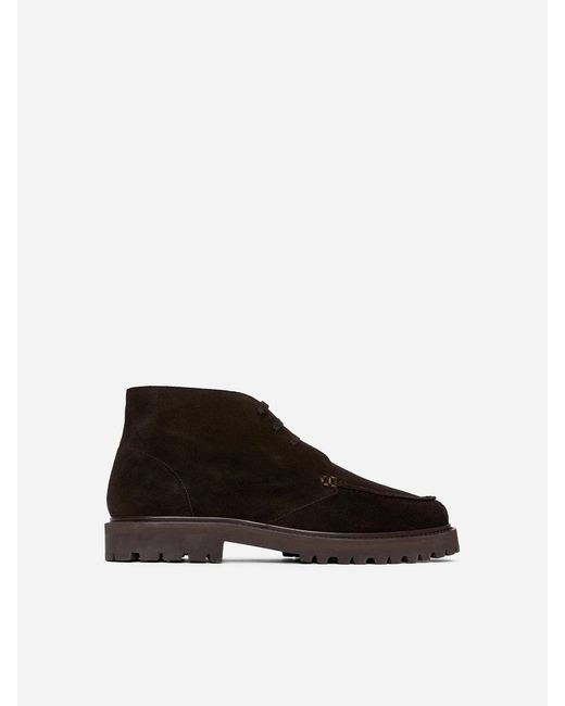 ARKET Chukka Boot Aus Veloursleder in Brown für Herren