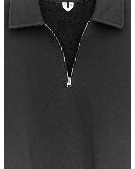 ARKET Black Half Zip Polo Shirt for men
