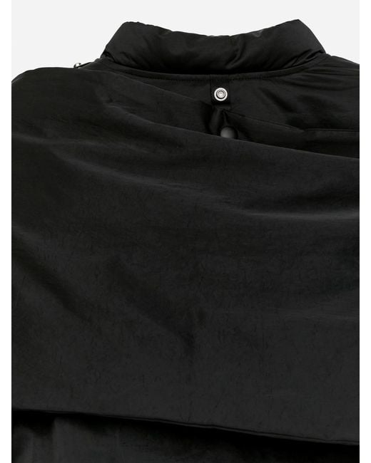 ARKET Black Upcycled Down Scarf Jacket