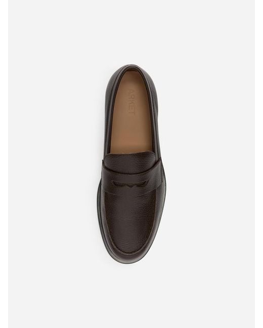ARKET Blue Leather Loafers for men