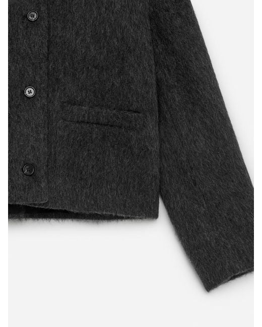 ARKET Black Brushed Wool-Blend Jacket