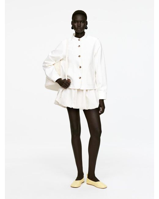 ARKET White Denim Overshirt