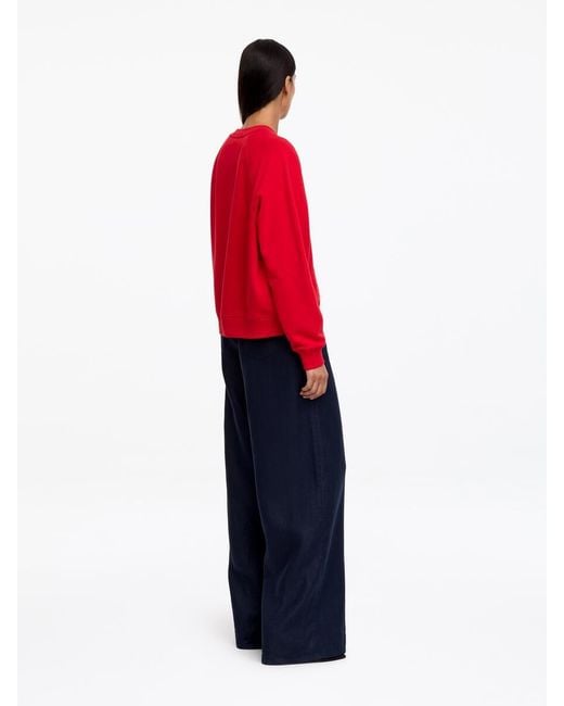 ARKET Red Terry Sweatshirt