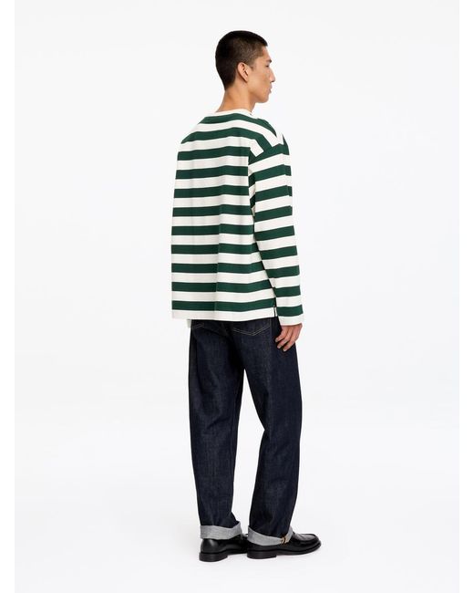 ARKET Green Relaxed Long-Sleeve T-Shirt for men