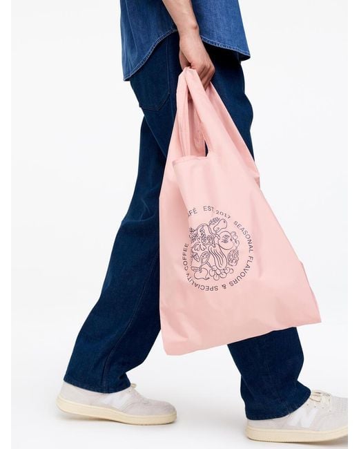 ARKET Blue Café Packable Tote for men