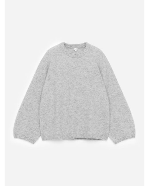ARKET White Alpaca-Wool Blend Jumper