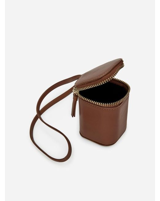 ARKET Brown Leather Vanity Case Charm
