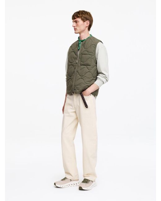 ARKET Green 2-In-1 Quilted Liner Vest for men