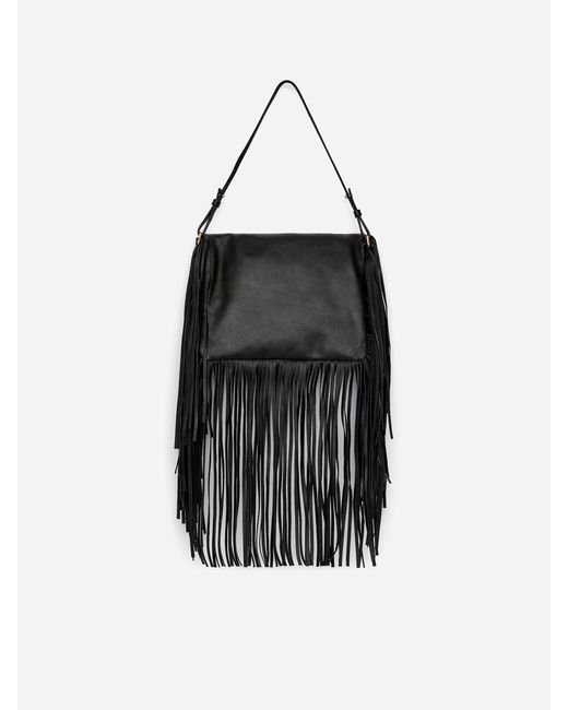 ARKET Black Fringe Bag