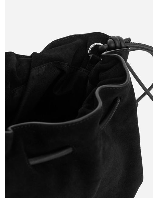 ARKET Black Split Suede Pouch