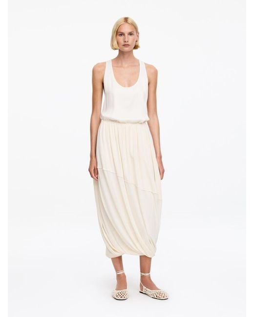 ARKET White Woven Leather Slingback Flats