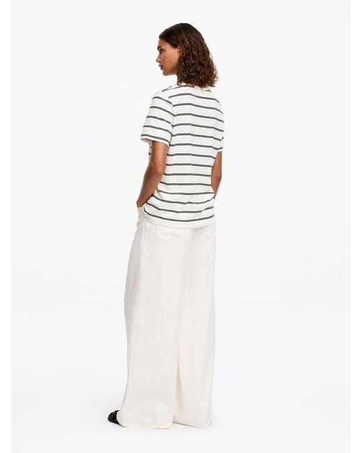 ARKET White Signature Short-Sleeve T-Shirt