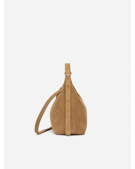 ARKET White Split Suede Bag