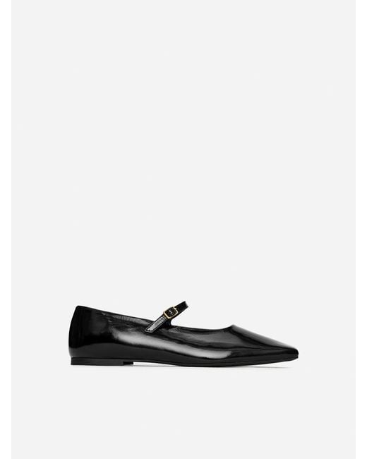 ARKET Black Mary Jane Flats