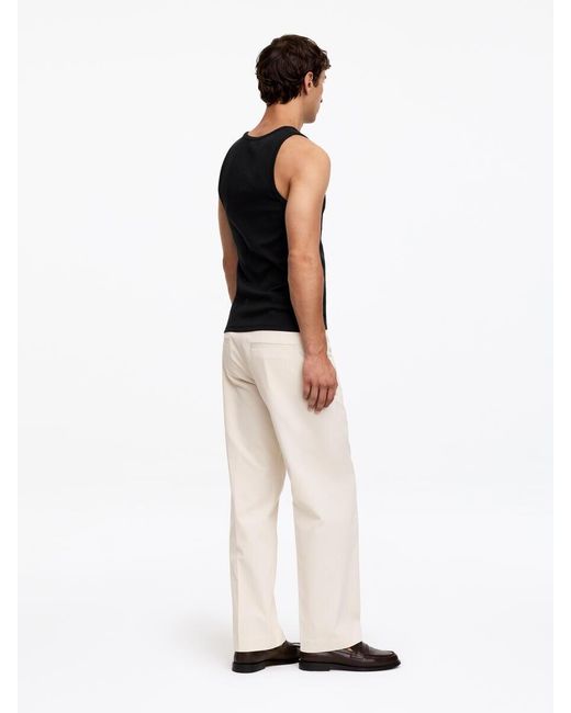 ARKET Black Ribbed Tank Top for men