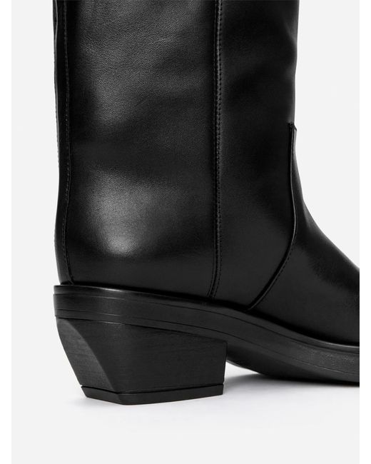 ARKET Black Over-The-Knee Leather Boots